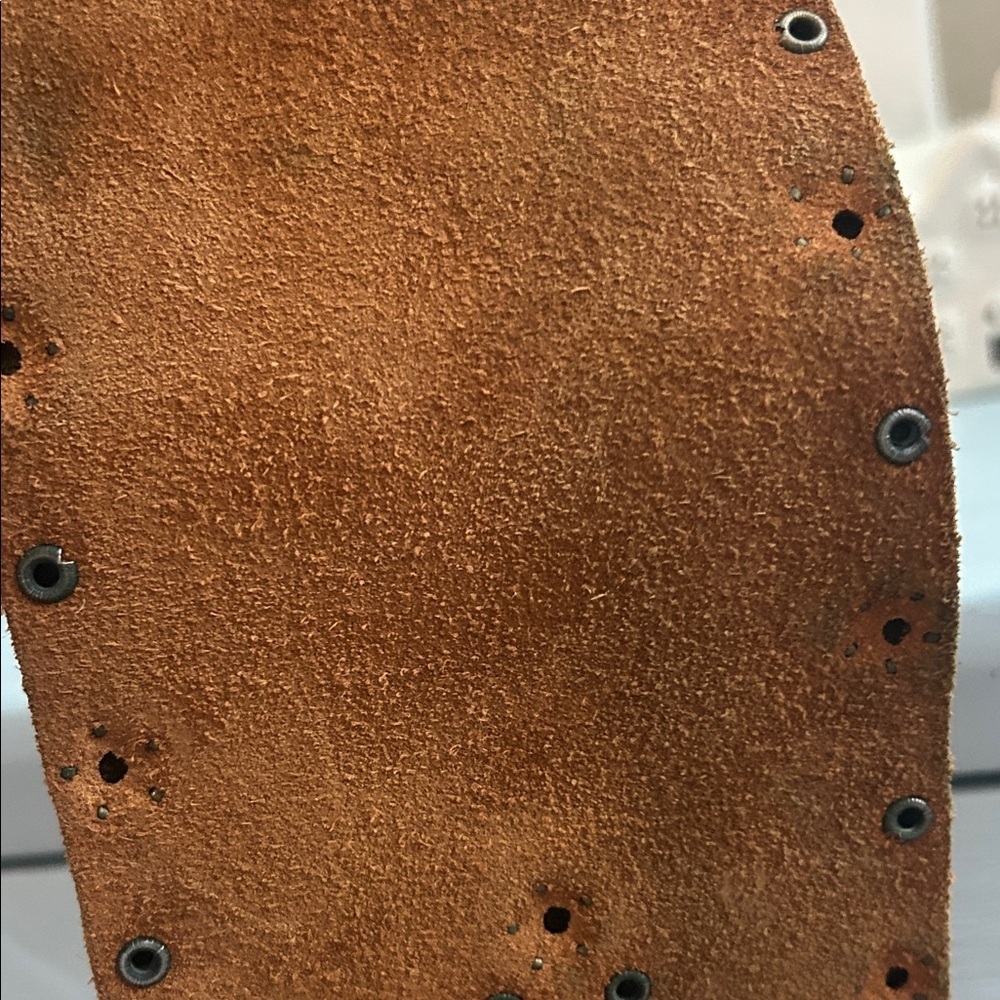 Arden B Brown Leather Belt with Gold Studs - Picture 9 of 16
